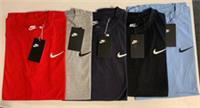 NIKE Classics Solo Swoosh Tick Crew Neck T Shirts - S to 2XL 100% Cotton GymFit - S-XXL Regular