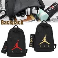 Kids Backpack School Bag Travel Sports Football Rucksack Black Unisex