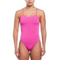 Nike Hydrastrong Solid Cutout One Piece Swimsuit - Pink - 32 Regular