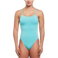 Nike Hydrastrong Solid Cutout One Piece Swimsuit - Green - 36 Regular