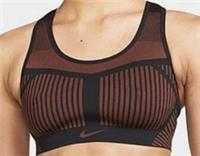NIKE FE/NOM FLYKNIT HIGH SUPPORT SPORTS BRA In BRONZE/BLACK SIZE M RRP &pound;72 - M Regular