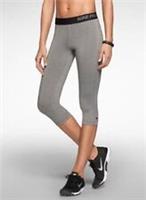 NIKE PRO Women's DRI-FIT Capri Tight Pants Gym Training Size L - L Regular