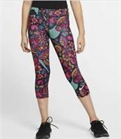 NIKE Girls ONE TIGHT CAPRI CJ7031-010 Size M (10 -12 YRS )