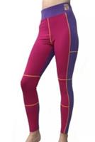Nike Womens Colour Block Regular Length Tight Fit Legging-Purple/Dark Pink - M Petites