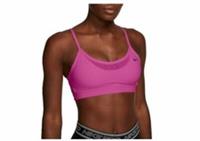 Nike Women's Indy Shadow Stripe Sports Bra Light Support CJ5940 623 Size L