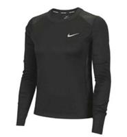 NIKE Women's Dry Miler Long Sleeve Running Shirt Black AT4192 010 Size M