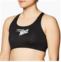 NIKE Women's Swoosh Logo Bra Paded Sports Bra CZ433 010 Size M / S