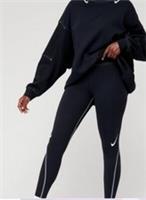 Nike Women s NSW Swoosh Graphic Leggings - Black DR6175 010 Size S