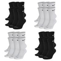 Nike DRI-FIT Crew Socks 6 Pairs Men Women Cushioned Sports Gym Training - L UK 8-12 [EU 42-46] Regular