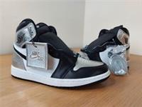 Nike Air Jordan 1 Retro High Silver Toe Bnib Mens Basketball Shoes Trainers UK 7