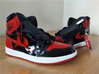 Nike Air Jordan 1 Retro High OG Patent Bred Mens Basketball Shoes Trainers UK 8