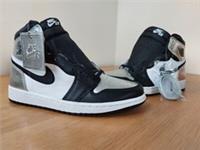 Nike Air Jordan 1 Retro High Silver Toe BnibBasketball Shoes Trainers UK 7.5