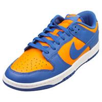 Nike Dunk Low Retro Mens Fashion Trainers in Orange Blue