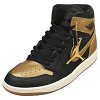 Nike Air Jordan 1 Retro High Og Mens Black Gold Trainers