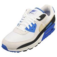 Nike Air Max 90 Premium Mens Fashion Trainers in White Blue