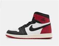 Nike Jordan Air 1 Retro High Shoes in Black, White and Red