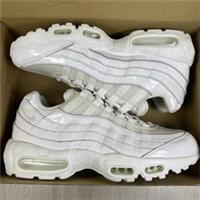 Nike Air Max 95 Trainers Size UK7.5 EU42 Triple White 307960-108