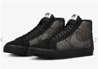 Nike SB Zoom Blazer Mid Premium "Black Net" FN6038-100 UK4.5/ EUR38