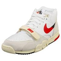 Nike Air Trainer 1 Mens Fashion Trainers in White Red