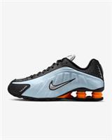 Nike Shox R4 Women's Shoes Trainers in Blue Tint/Total Orange/Black