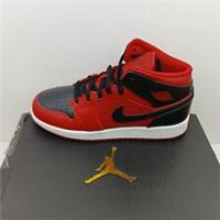Nike Air Jordan 1 Mid (GS) Gym Red /Black/White Unisex Womens UK 6