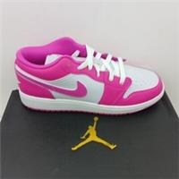 Nike Air Jordan 1 Low GS Womens/Teens Fire Pink/Whisper White Trainers UK 5.5