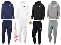 NIKE Men's Club Fleece Hoodie Track Bottoms Slim Joggers Casual Jogging Bottom - 2XL Regular