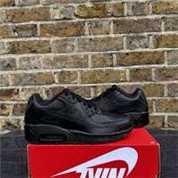 NEW Nike Air Max 90 LTR Black School Kids Trainers - UK 4 Al- CD6864 001