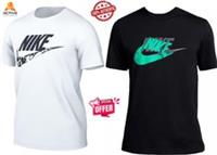 Nike Air Men's Futura T-Shirt Logo Crew Neck Lightweight Cotton Sportswear Tee - L Regular