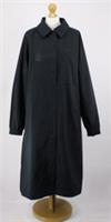 NIKE TWILL TRENCH WOMENS LONG COAT FULL LENGTH UK M BLACK RRP £398 AD - M Regular