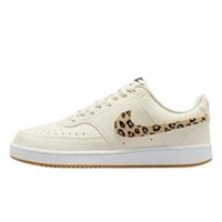 Nike Womens Court Vision Trainers Ladies Basketball Sneakers Off-White Leopard
