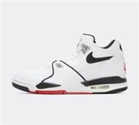Nike Air Flight 89 in White and Black With Red Accents UK 9