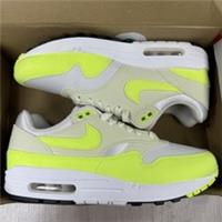 Nike Air Max 1 87 Trainers Volt Suede White Size UK6.5 US9 EU40.5 DZ2628-100
