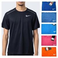 Nike Miller Mens Short Sleeve T Shirt Gym Activewear Training Top - L Regular