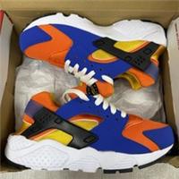 Nike Huarache Run Trainers Hyper Royal Yellow Size UK3.5 EU36 654275-421