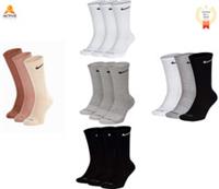 Nike Men Women 3 Pairs Socks Crew Cushioned DRI-FIT Gym Sports Cotton