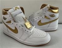 Nike Air Jordan 1 Retro High OG White And Gold FD2596-107 - UK Size 8.5