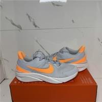 Nike Star Runner 4 Trainers Size UK 5.5 Brand New Grey Orange White