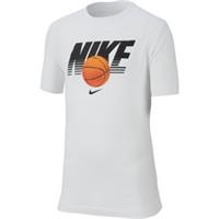 Nike Kids Straight Baller Textured Graphic Tee - White/Black