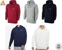 Nike Club Fleece Hoodie Mens Pullover Sweatshirt Swoosh Logo Gym Casual Top - 2XL Regular