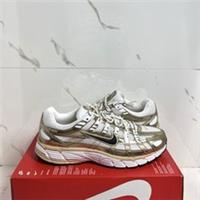 Nike P-6000 Trainers UK 8.5 Metallic Gold Platinum White Trainers New IF1787-100