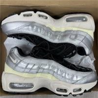 Nike Air Max 95 Trainers Toggle Metallic Silver Black Size UK3.5 FD0798 001