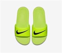 NIKE KAWA SLIDE (GS/PS) Volt/Black Kids Slides UK 11.5/EUR 29.5 New In Full Box