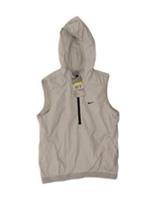 NIKE Womens Sleeveless Hooded Pullover Tracksuit Top UK 8/10 Small Grey CA15 - S Regular