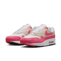 W NIKE AIR MAX 1 White/Aster Pink UK 5/EUR 38.5 New In Half Box