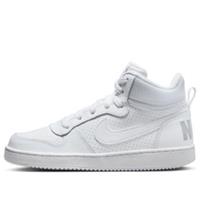 NIKE COURT BOROUGH MID (GS) Triple White UK 5.5/EUR 38.5 New In Half Box