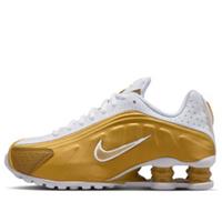 NIKE SHOX R4 (GS) Metallic Gold/White UK 5.5/EUR 38.5 New In Half Box