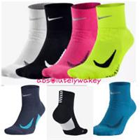 Nike Elite Cushioned Quarter Unisex Running Training Gym Socks DRI-FIT