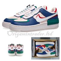 Nike W Air Force 1 `Shadow` Trainers CI0919-400 Size 8.5 UK, 43 EUR