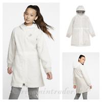 Nike Girls Sportswear Fleece Hoodie Parka Jacket Sail BV3058-133